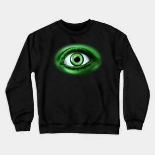 Giant Green Eye Crewneck Sweatshirt